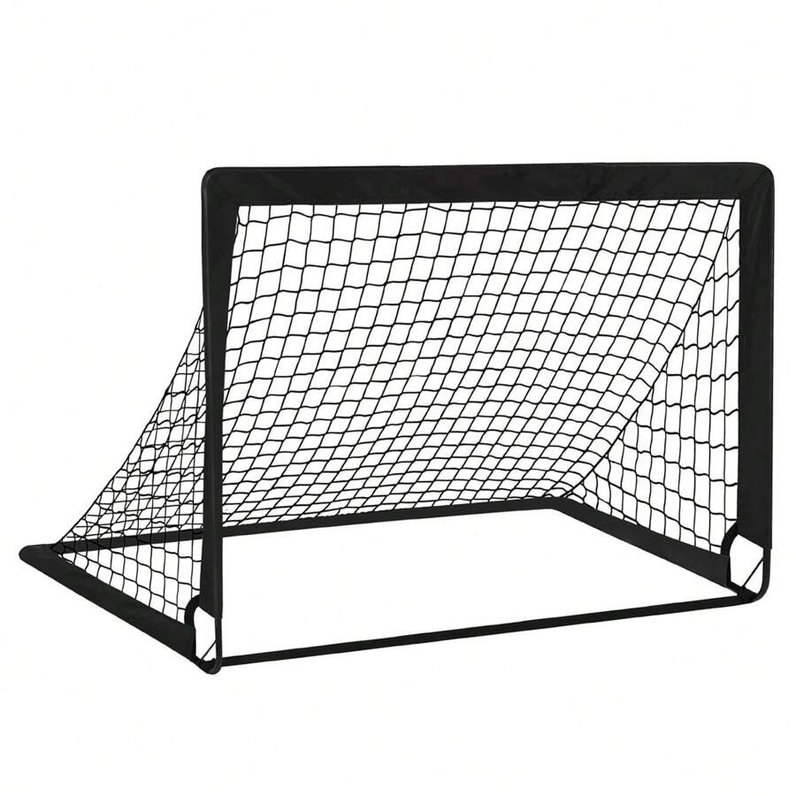 Football Training Door - 4' X 3' Soccer Goals For Backyard - Portable Soccer Goal Training Equipment - Foldable Rebound Outdoor Soccer Goal Training Net - Pop Up Soccer Net For Soccer Ball Practice Suitable For Indoor And Outdoor, Family, Youth, Adult Folding Goals - Team Games - Sports Soccer Goal Set, Easy To Carry And Install