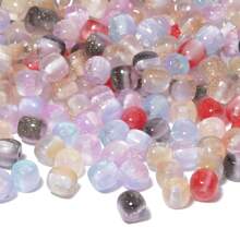 8mm 50pcs Jelly Cylinder-Shaped Resin Beads Bracelet Loose Spacer Beads For DIY Charm Jewelry Making Accessories