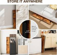 Small Computer Desk Folding Table - No Assembly, Compact 35.8" Foldable Desk With Power Outlets & USB Charging Port, Portable Small Office Desk, Ideal Mini Study Table For Small Spaces, Brown - Coral Pink - View 8