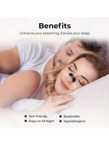 30 Pieces, Multifunctional Nasal Dilator, Auxiliary Patch, Snoring Reduction Nasal Patch, Daily Use, Nighttime Sleep Breathing Patch, Improve Sleep Quality And Help Breathing, Physical Assisted Ventilation Specially Designed Nasal Patch, Convenient For Breathing Through The Nose,Gentle And Non-Irritating, Suitable For Home Portable Packaging