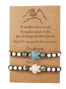 Neuer Retro-Stil Schildkröte handgewebte Hanfseil Knöchelkette, unisex, perfekter Modeaccessoire für Sommerstrände, multifunktionale dekorative Kette (Armband, Knöchelkette)