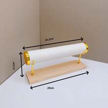 Soporte de Joyería Desmontable con Bandeja de Madera para Exhibición de Joyería - beige 1c - Ver 10