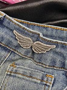 1/2/4/6 Pairs Waist Shaper Wing Buckle With Detachable No-Nail No-Sew Waistband Buckle For Jeans - Waistband Reducer