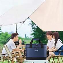 Bolsa enfriadora grande para exteriores, bolsa de almuerzo aislada con diseño ergonómico, correa para el hombro ajustable para uso al aire libre, campamento, trabajo, sin contacto con alimentos, temporada de vuelta a la escuela