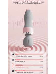 便携式无线个人棒按摩器，1200mAh 锂电池，颈部、背部、肩部、腰部、腿部肌肉按摩器，易于携带全身按摩器，张力，可充电身体按摩器 - 彩色 - 查看 7