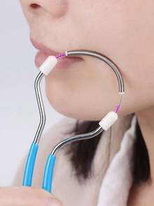 1 件 110 毫米粉色面部脱毛工具 - 采用温和有效的弹簧技术，有效去除上唇、下巴、面部和颈部的多余毛发 - 彩色 - 查看 5