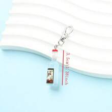 10 pezzi Portachiavi a forma di bottiglia di birra - Portamonete colorato in miniatura con clasp in metallo, accessori per feste di novità per donne, regali unici per la nascita, charm per borse e accessori decorativi, organizzatore di chiavi Design plissettato * Porta chiavi, Accessori per birra