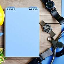 A5 Spiral Notebook Thick Non-Permeable Paper, Back To School Supplies, Detachable Binder Design With Metal Rings, Mesh Paper Suitable For Organizing, Simple Style, Multiple Colors Available - Office And School Supplies, Student Notebook, Convenient Page Management, Durable Binding, School Tops - Blue - View 2