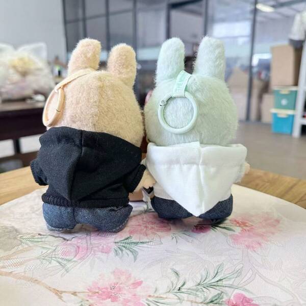 Hoodie Sweatshirt Outfit For 17cm LABUBU Doll, Stylish Clothes Set For LABUBU Generation 1, 2 And 3 Vinyl Figurines