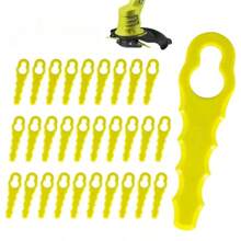 30-99 peças Lâminas de Cortador de Plástico para Aparador de Grama Elétrico Sem Fio Ferramenta Trançadeira, Lâminas de Aparador de Grama de Reposição, Ferramenta de Jardim