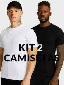 AMERICAN SHORT SLEEVE/BASIC T-SHIRT/RIBBED T-SHIRT - BỘ ĐEN TRẮNG - Xem 1
