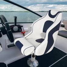 Huisuilinss Pontoon Captains Bucket Boat Seat,Captain Bucket Seat, Boat Seat, Boat Cabin Seating,Pontoon Boat Seats,Boat Captains Chairs,Fishing Seats For Boats,Ergonomic Design Captain Seat - Blue - View 5