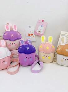 1 pieza Bolso de hombro ligero para niños, Bolsa impermeable pequeña, Bolso cruzado lindo, Bolsa de almacenamiento mini de dibujos animados, Regalo ideal de cumpleaños/vacaciones