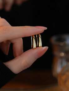 1 Pair S925 Sterling Silver French Retro Luxurious Delicate Rupert's Drop Earrings For Women