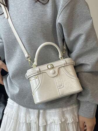 Niche Design Ladies Handbag Box Tote 2025 New Fashion Patchwork Shoulder Bag Crossbody Bag