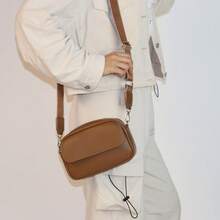 2025 New Design Large-Capacity Multi-Compartment Casual Shopping Small Square Bag For Women | Shoulder & Crossbody Mini Purse | Multi-Functional Phone Bag | Wide Adjustable & Detachable Straps | Zipper Closure