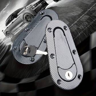 D1 Engine Hood Lock, Invisible Anti-Theft Engine Hood Lock, Black Racing Car Hood Lock With Lock, Universal, Replacement Engine Valve Cover Bolts For Car Modification