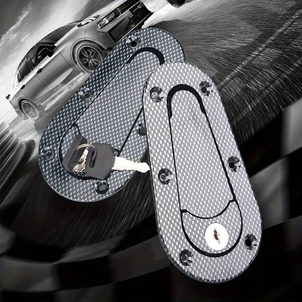 D1 Engine Hood Lock, Invisible Anti-Theft Engine Hood Lock, Black Racing Car Hood Lock With Lock, Universal, Replacement Engine Valve Cover Bolts For Car Modification