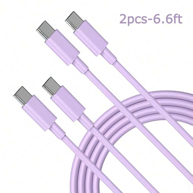 60W USB C To Type C Fast Charging Cable 2Pcs, Type C Charger Cord 3.3ft/6.6ft/10ft, USB C To C Fast Charge Cable, Type-C Mobile Phone Data Cable Compatible With Samsung Galaxy S25/S24/S23/S22/S21/S20, USB-C Car Charger Cord Compatible With IPhone 15/16 Compatible With IPhone 16, 16 Pro Max, 15, 15 Plus, 15 Pro, 15 Pro Max,Compatible With Redmi, Compatible With OnePlus - Multicolor - View 21