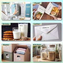 Nhãn nhiệt tự dính Phomemo D30, 12 x 40 mm (0,47 x 1,57 inch), 160 nhãn/cuộn, Băng nhãn Phomemo D30 tương thích với máy in nhãn D30 D30S D32 D35 D50 Q30 Q30S Q31, thích hợp cho gia đình, trường học, đen trắng, 3 cuộn - trắng - Xem 6