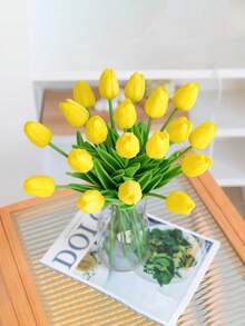 3/5/10支装高级仿真郁金香花束 - 逼真质感，适用于家居装饰、婚礼装饰、派对活动、酒店装饰、情人节、房间装饰、婚礼花束、送给女性的礼物、仿真花、仿真植物、客厅装饰、生日礼物、卧室装饰、婚礼配饰、送给妈妈的礼物、花卉装饰