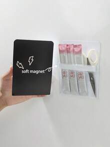 1 szt. Magnetyczna torba do przechowywania na lodówkę, organizer na boczne drzwi lodówki, magnetyczne pudełko do przechowywania bez spinaczy, organizer na drobne przedmioty