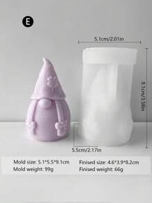 8pcs Combination Dwarf Candle Silicone Mold DIY Dwarf Stone Handmade Holiday Gift Mold