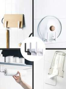 1/2pcs Hat Rack,Hat Stand, Hat Storage Hanger, Storage Rack For Baseball Cap, Bathroom Storage Shelf, Wall Adhesive Hat Rack, Kitchen Wall Mounted Paper Towel Holder, No Drilling Required, Wall Mounted Hooks For Hats, Towels, Clothes