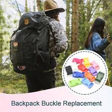 50pcs Mixed Color 3/8" Curve Contoured Side Release Buckles, Assorted Paracord Bracelet Accessories For Parachute 550 Cord Bag Straps Backpack - 3/8" Curve Contoured Side Release Buckles - View 8