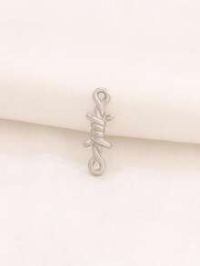 3 件不锈钢 3D 荆棘金属连接器吊坠创意饰品适用于 DIY 珠宝制作手工配件