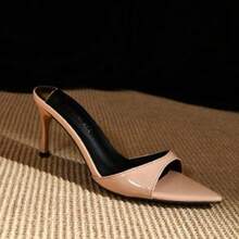 Women Heeled Sandals - 杏色 - 查看 2