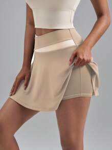 Soyun Women's Sports Skirt Color Matching 2 In 1 Light And Suitable For Outdoor Activities Travel And Gym