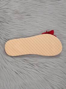 Ladies' Fashion Floral Peony Design Woven Sandals, Red, Flat Bottom Casual Beach Slippers With Straw Sole