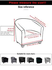 1PC印花椅套通用家居餐椅套全包沙发套四季通用耐磨防尘猫爪加厚防尘高弹力全包椅套