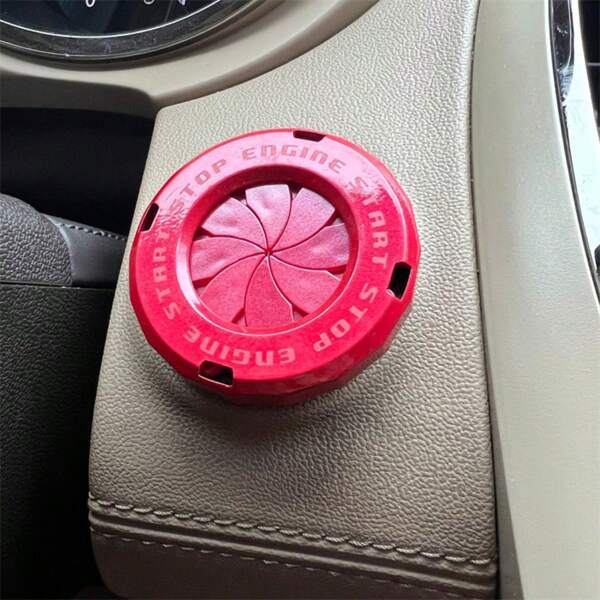 1pc Rotary Push Button Cover For Push Button Start, Universal Car Engine Start Button Protection Cover, Cool Motorcycle Car Decorative Accessory For Cars And Some Motorcycles