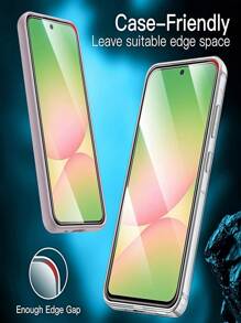 5in1 3pcs Screen Protector Tempered Glass With 2pcs Camera Protection Film, Waterproof, Fingerprint Resistant, Drop Resistant, Scratch Resistant, Scratch Resistant Compatible With Samsung Galaxy Case Friendly And Scratch Resistant Shell Friendly Easy To Paste And Install