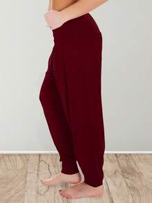 LoveMyFashions Plain    Casual    None    Daily - Maroon - View 4