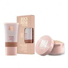 KIT 2 Boca Rosa Foundation Set + Marble Loose Powder - 01 - 瑪麗亞 - 查看 1