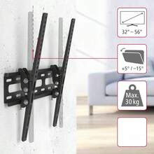 Soporte Para Pantalla Pared Tv Base Monitor Television 32 A 55 Inclinable Soporte De Sonido Tornillos  Soporte Base Para Pantalla  32 Soporte W1305 - Negro - Ver 5