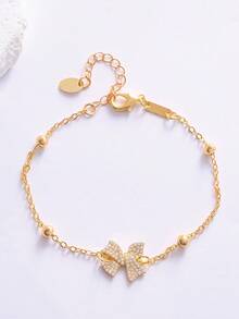 1 件女士时尚铜镶嵌锆石花朵手链 - DM06256 - 查看 5