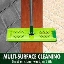 Rinse 'n Wring Mop And Bucket System | Microfiber Floor Mop | Hardwood Floor Cleaner | Wet & Dry Mop | Clean & Dirty Water Chambers | Power Blades | 5 Total Microfiber Pads - Green - View 6