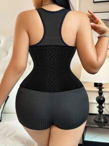1 pieza es un cinturón moldeador ceñido, transpirable, de pecho abierto y que induce sudoración, diseñado específicamente para mujeres, para controlar la grasa abdominal y el entrenamiento de la cintura. Este es un cinturón moldeador que puede ayudarte a ejercitarte mejor, adecuado para el ejercicio diario, el trabajo y el ocio. Este es un cinturón moldeador corporal que puede acelerar la quema de grasa, permitiéndote tener una postura corporal en forma de S y una belleza talla grande rápidamente. Cinturón moldeador para ejercicios apto para el entrenamiento en casa, deportes y caminar.