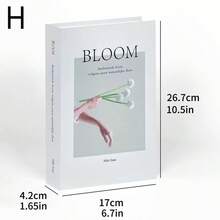 1pc/3pcs Sách giả trang trí có thể gập lại, Trang trí sách trưng bày tối giản cho gia đình, phòng trưng bày - Nhiều màu - Xem 26