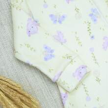 Mommy's Baby Soft Romper For Baby Girl Full Zipper Cute Print Open Cuff RN To GG Warm Antiallergic Comfortable - Màu vàng - Xem 5