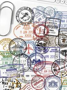 60pcs Transparent Retro Postmark Series Stickers, Suitable For Scrapbooking, Diaries, Notebooks, Water Bottles, Cars, Etc. Faith-Based Designs With Positive Messages, Great Gift,School Supplies,Back To School