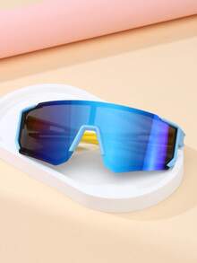 1 件儿童时尚眼镜，男女通用骑行、滑雪、登山经典多功能护目镜，适合旅行户外运动 - 彩色 - 查看 16