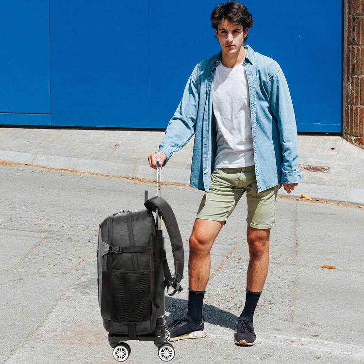 Ba lô kéo Pullman cho bé trai, vali đựng laptop cho trẻ em, vali du lịch cho học sinh nam tuổi teen. - Balo học sinh BK Trolley nhiều màu - Xem 10