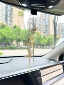 蝴蝶汽车挂件车内装饰挂件车用挂饰车内饰品车内女士饰品 - 彩色 - 查看 3