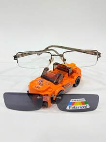 1PC Armaçao para Oculos Clip-ON 2 em 1