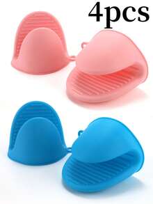 2pcs Silicone Heat-Resistant Mites, Microwave Mites, Insulated Oven Mites, Mini Mites For Cooking, Baking, And Grilling, Heat-Resistant And Thick Silicone Hand Clips For Kitchen Silicone Insulated Gloves, Household Oven Baking Tools, Essential Kitchen Accessories That Do Not Occupy Space And Keep The Kitchen Countertop Clean - Multicolor - View 26